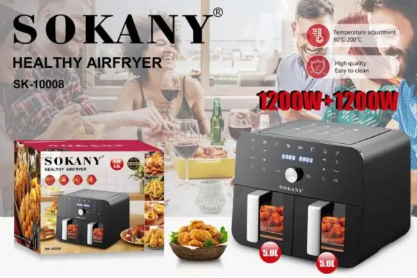Аэрофритюрница   электр.Sjkany SK-10008  1шт в кор